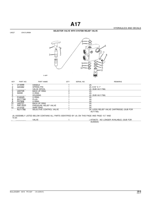 John Deere 6415, 450B Attachments (YR 1970-1973) Parts Catalog Manual - PC1237 - Image 4