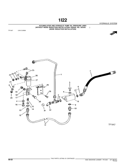 John Deere 500C Backhoes Parts Catalog Manual - PC1239 - Image 4