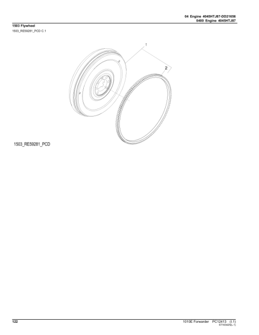 John Deere 1010E T3 FFC Forwarders (SN 005003 - 005472) Parts Catalog Manual - PC12413 - Image 3