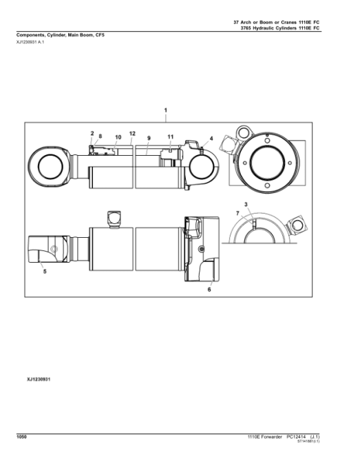 John Deere 1110E T3 FFC Forwarders (SN 003203-003796) Parts Catalog Manual - PC12414 - Image 4