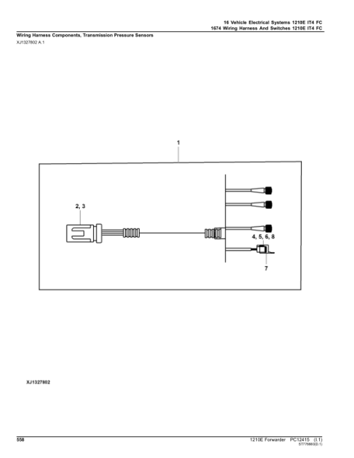 John Deere 1210E IT4 FFC Forwarders (SN 001501 - 001976) Parts Catalog Manual - PC12415 - Image 4