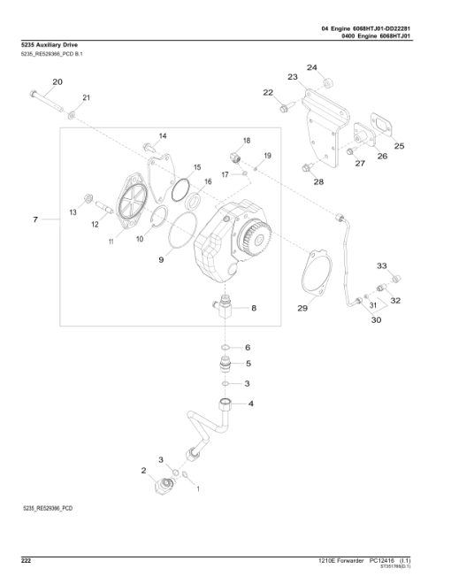 John Deere 1210E IT4 T2 FFC Forwarders (SN 001501 - 001976) Parts Catalog Manual - PC12416 - Image 4