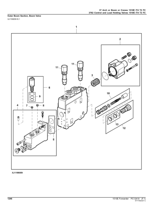 John Deere 1510E IT4 T2 FFC Forwarders (SN 003001 - 003569) Parts Catalog Manual - PC12419 - Image 4