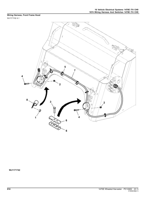 John Deere 1470E IT4 CH9 Wheeled Harvesters (SN 001901-001915) Parts Catalog Manual - PC12462 - Image 4