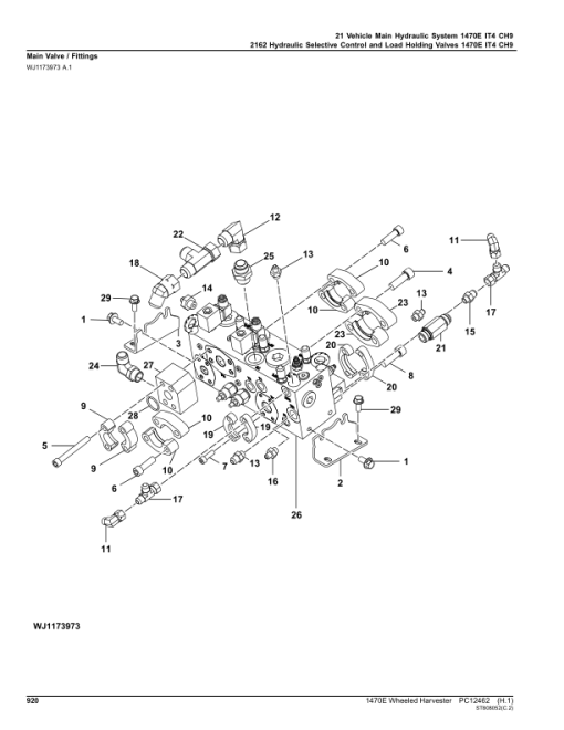 John Deere 1470E IT4 CH9 Wheeled Harvesters (SN 001901-001915) Parts Catalog Manual - PC12462 - Image 3