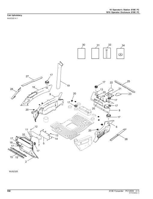 John Deere 810E T3 FFC Forwarders (SN 002503 - 002884) Parts Catalog Manual - PC12559 - Image 2