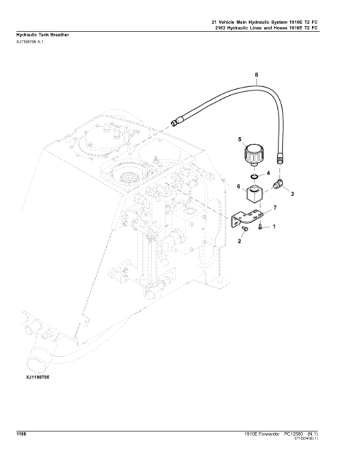 John Deere 1910E T2 FFC Forwarders (SN 002501-001883) Parts Catalog Manual - PC12580 - Image 2