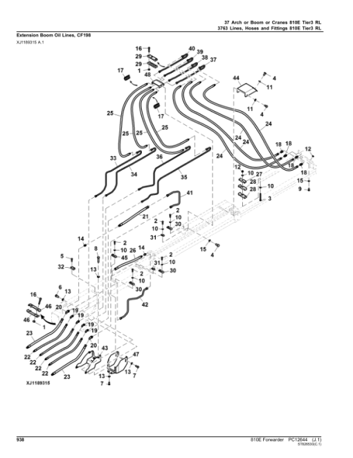 John Deere 810E T3 Forwarders (SN 002737 - 002884) Parts Catalog Manual - PC12644 - Image 3