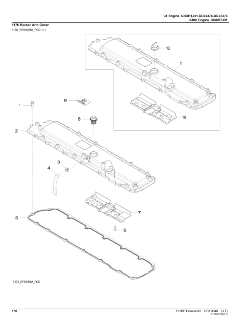 John Deere 1210E IT4 Forwarders (SN 001698 - 001976) Parts Catalog Manual - PC12648 - Image 4