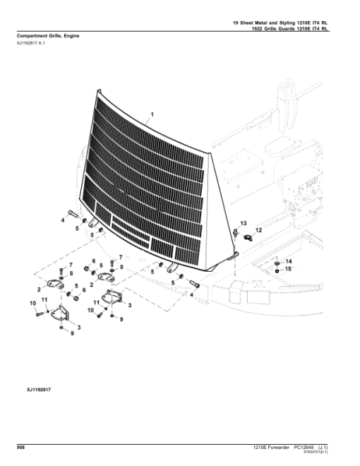 John Deere 1210E IT4 Forwarders (SN 001698 - 001976) Parts Catalog Manual - PC12648 - Image 3