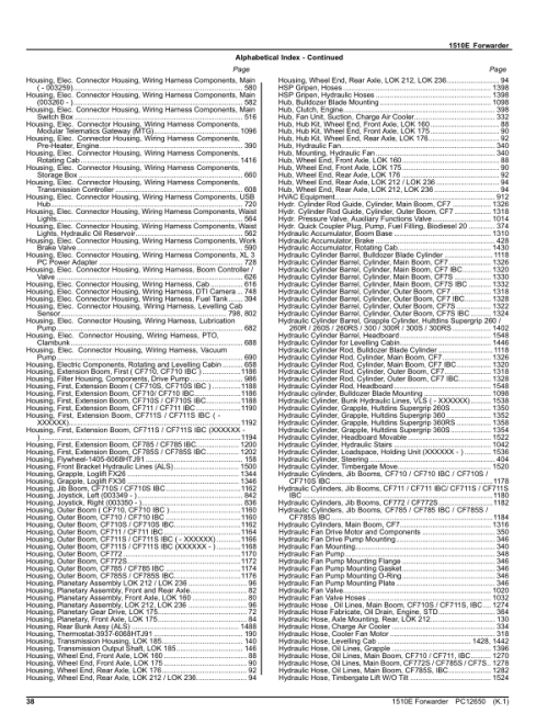 John Deere 1510E IT4 Forwarders (SN 003212 - 003569) Parts Catalog Manual - PC12650 - Image 3