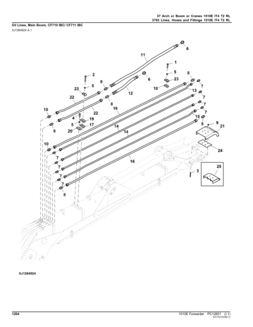 John Deere 1510E IT4 T2 Forwarders (SN 003213 - 003569) Parts Catalog Manual - PC12651 - Image 2