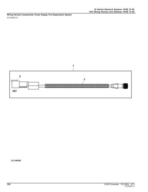 John Deere 1910E T2 Forwarders (SN 001465-001883) Parts Catalog Manual - PC12654 - Image 4