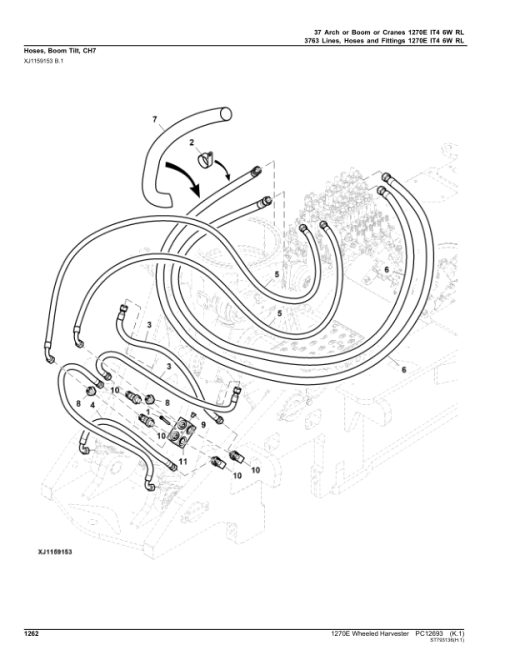 John Deere 1270E IT4 6W Wheeled Harvesters (SN 003009 - 003173) Parts Catalog Manual - PC12693 - Image 4