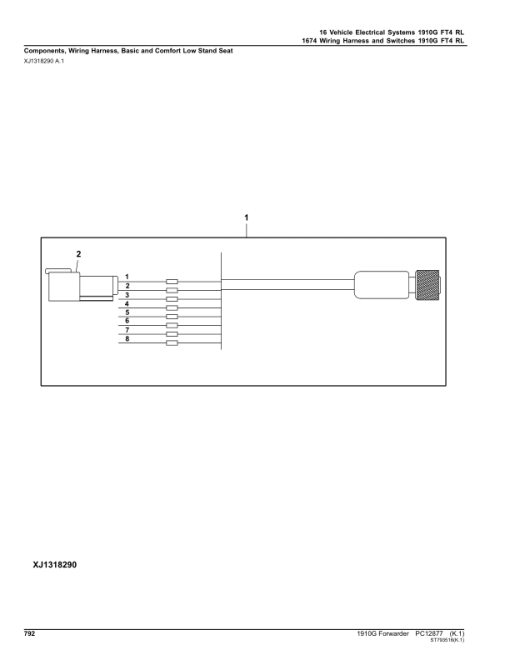 John Deere 1910G Forwarders (SN 002003 - 002107) Parts Catalog Manual - PC12877 - Image 2