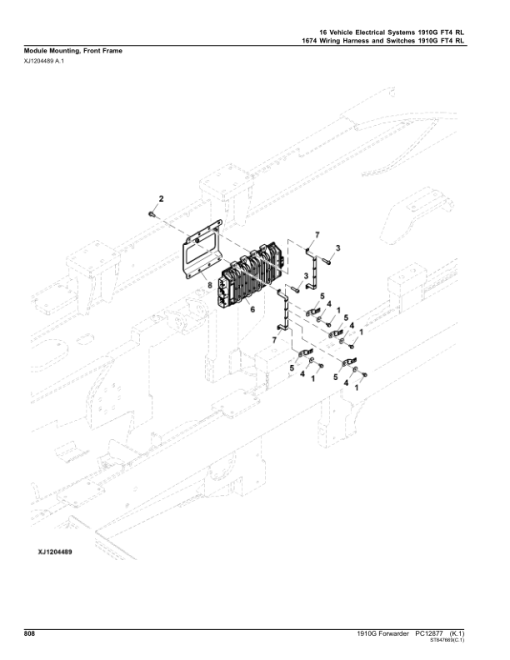 John Deere 1910G Forwarders (SN 002003 - 002107) Parts Catalog Manual - PC12877 - Image 4