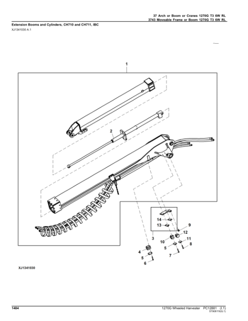 John Deere 1270G T3 6W Wheeled Harvesters (SN 003505 - 004998) Parts Catalog Manual - PC12881 - Image 4