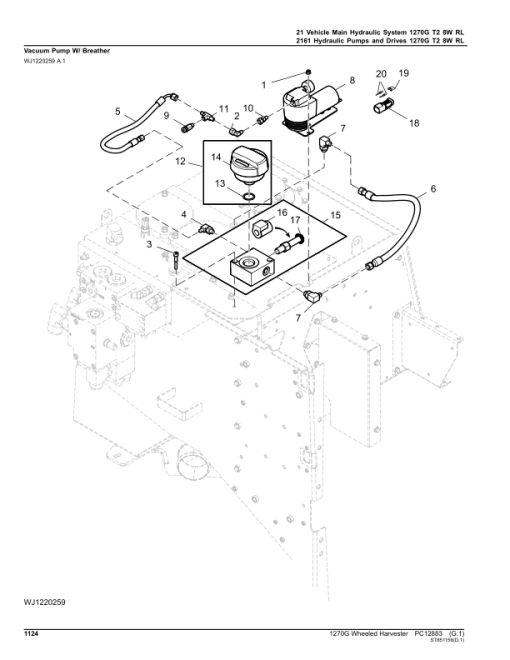 John Deere 1270G T2 8W Wheeled Harvesters (SN 003505 - 004998) Parts Catalog Manual - PC12883 - Image 3