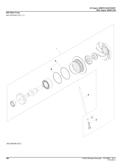 John Deere 1470G Wheeled Harvesters (SN 002002-002088) Parts Catalog Manual - PC12885 - Image 4