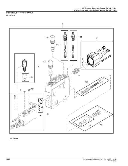 John Deere 1470G T2 Wheeled Harvesters (SN 002002 - 002291) Parts Catalog Manual - PC12886 - Image 4