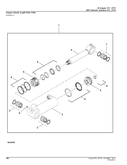 John Deere CF7 Crane Attachments Parts Catalog Manual - PC12897 - Image 4