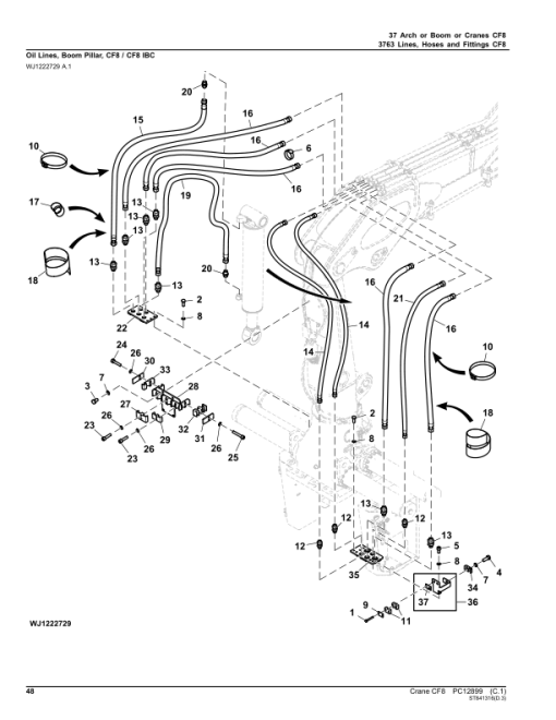 John Deere CF8 Crane Attachments Parts Catalog Manual - PC12899 - Image 4