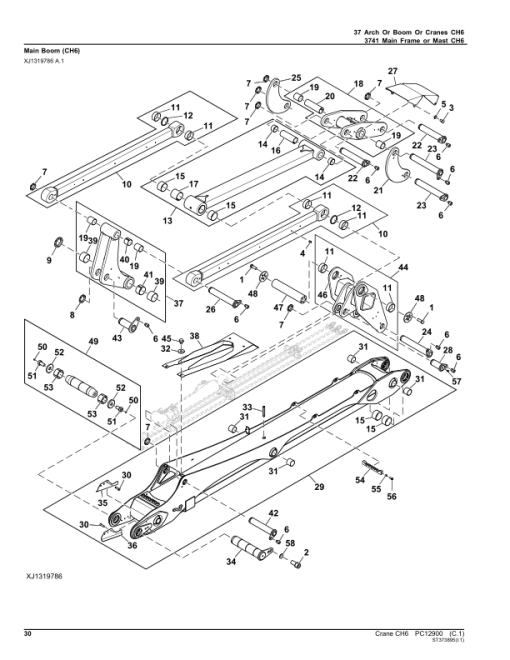 John Deere CH6 Crane Attachments Parts Catalog Manual - PC12900 - Image 3