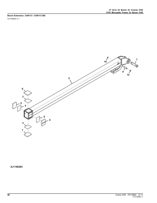 John Deere CH6 Crane Attachments Parts Catalog Manual - PC12900 - Image 4