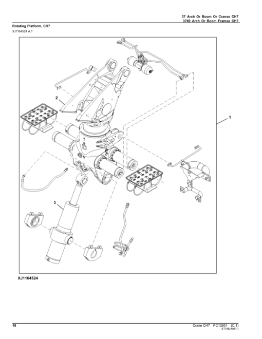 John Deere CH7 Harvester Cranes Parts Catalog Manual - PC12901 - Image 3