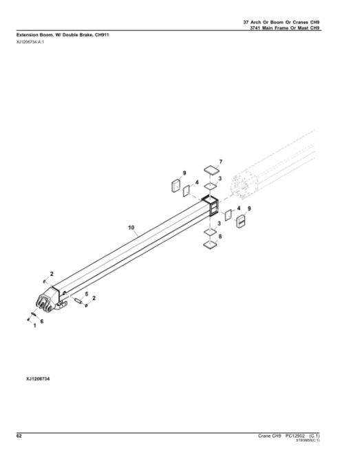 John Deere CH95 Crane Attachments Parts Catalog Manual - PC12902 - Image 3
