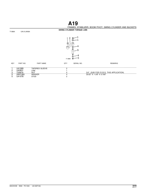 John Deere 9500 Attachments (SN 9500 BACKHOE (YR 1971-1977) Parts Catalog Manual - PC1304 - Image 2