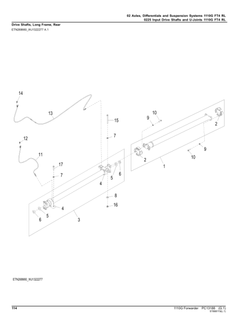 John Deere 1110G FT4 RL Forwarders (SN F004201-004402) Parts Catalog Manual - PC13188 - Image 2