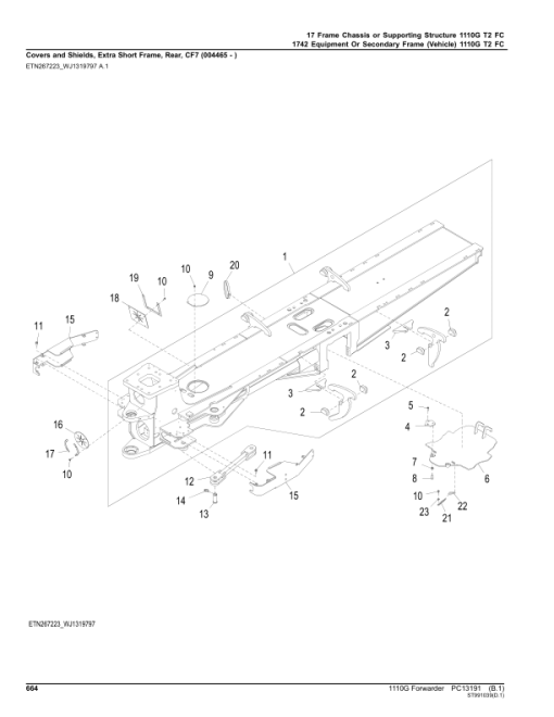 John Deere 1110G T2 FFC Forwarders (SN C004201-004458) Parts Catalog Manual - PC13191 - Image 3