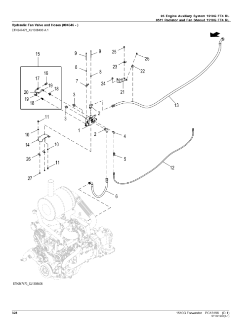 John Deere 1510G FT4 RL Forwarders (SN F003601-004010) Parts Catalog Manual - PC13196 - Image 4