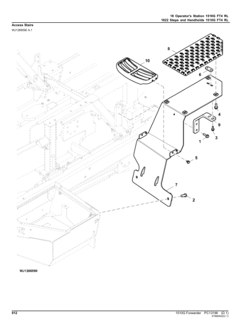 John Deere 1510G FT4 RL Forwarders (SN F003601-004010) Parts Catalog Manual - PC13196 - Image 2