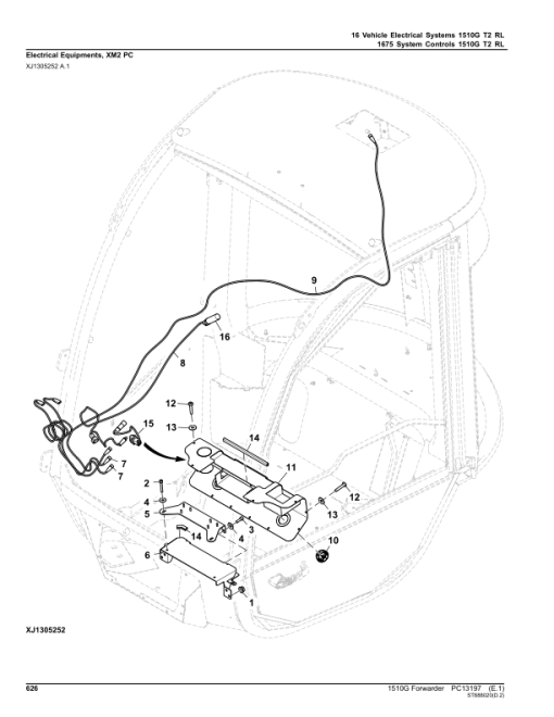 John Deere 1510G T2 RL Forwarders (SN C003601-004180) Parts Catalog Manual - PC13197 - Image 3