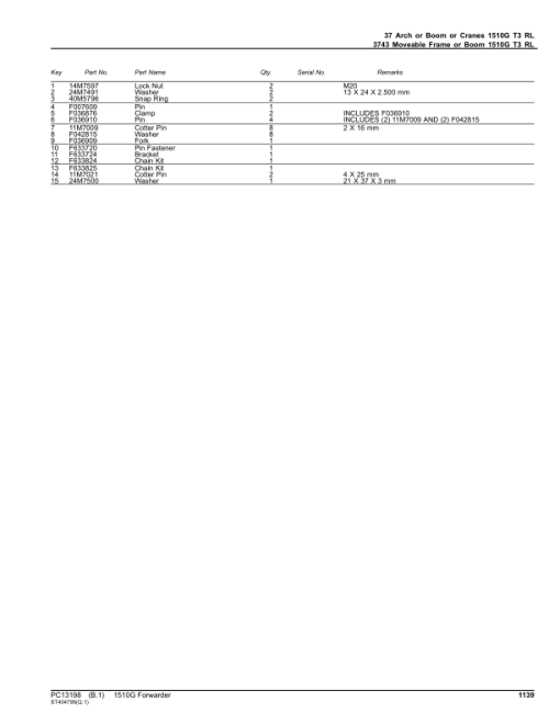 John Deere 1510G T3 RL Forwarders (SN D003601-004180) Parts Catalog Manual - PC13198 - Image 4