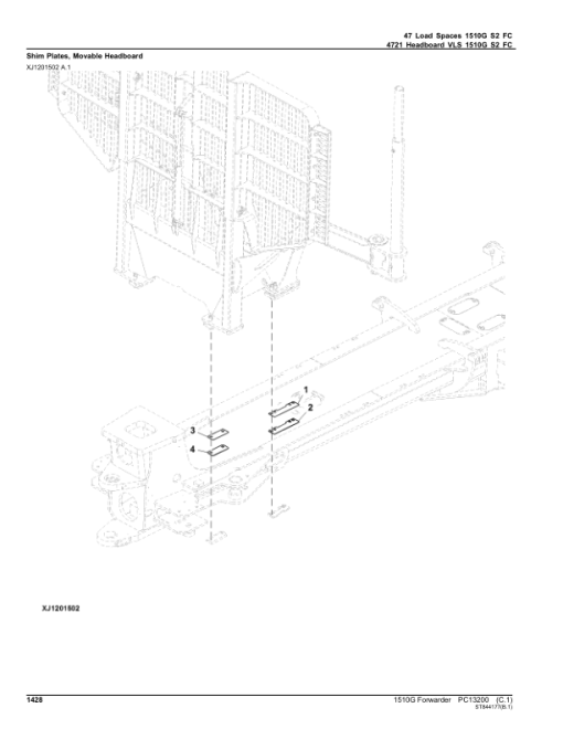 John Deere 1510G T2 FFC Forwarders (SN C003601-004180) Parts Catalog Manual - PC13200 - Image 4