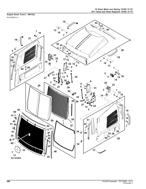 John Deere 1510G T2 FFC Forwarders (SN C003601-004180) Parts Catalog Manual - PC13200 - Image 3