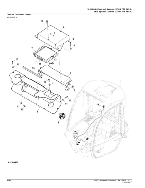 John Deere 1270G FT4 6W Wheeled Harvesters (SN F003885-004468) Parts Catalog Manual - PC13302 - Image 2