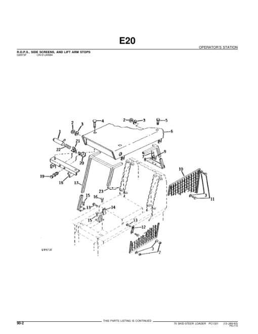 John Deere 70 Skid Steers Parts Catalog Manual - PC1331 - Image 2