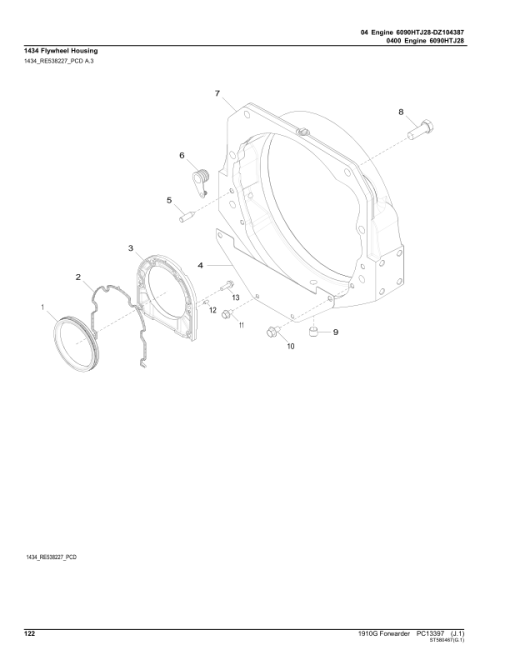 John Deere 1910G Forwarders (SN F002108-002174) Parts Catalog Manual - PC13397 - Image 4