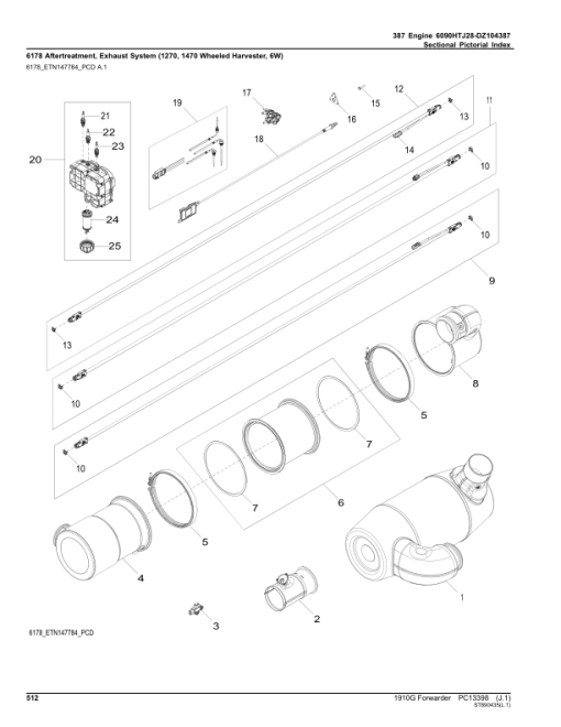 John Deere 1910G Forwarders (SN F002108-002174) Parts Catalog Manual - PC13398 - Image 4