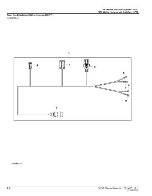 John Deere 1070G Harvester (SN F002501-002516) Parts Catalog Manual - PC13427 - Image 3