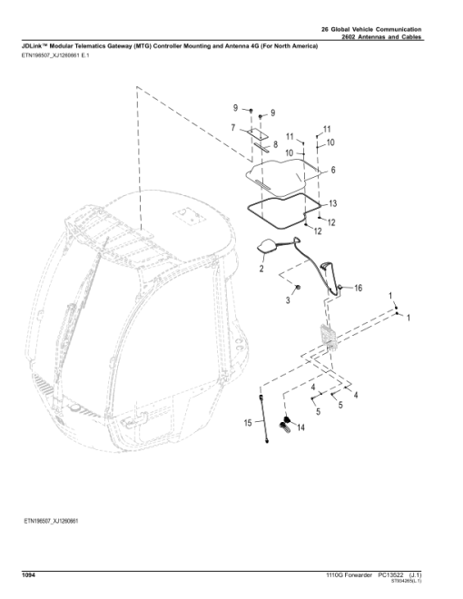 John Deere 1110G T2 RL Forwarders (SN C004459-) Parts Catalog Manual - PC13522 - Image 4