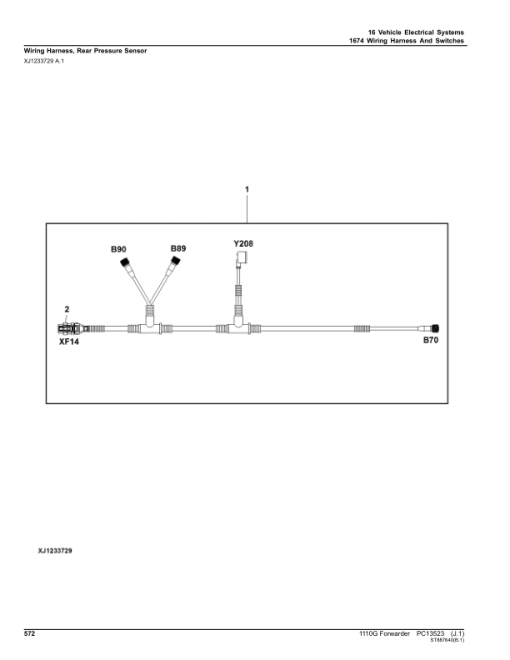 John Deere 1110G FT4 FFC Forwarders (SN L004459-) Parts Catalog Manual - PC13523 - Image 4