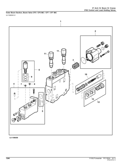 John Deere 1110E IT4 T2 FFC Forwarders (SN C004459-) Parts Catalog Manual - PC13524 - Image 4