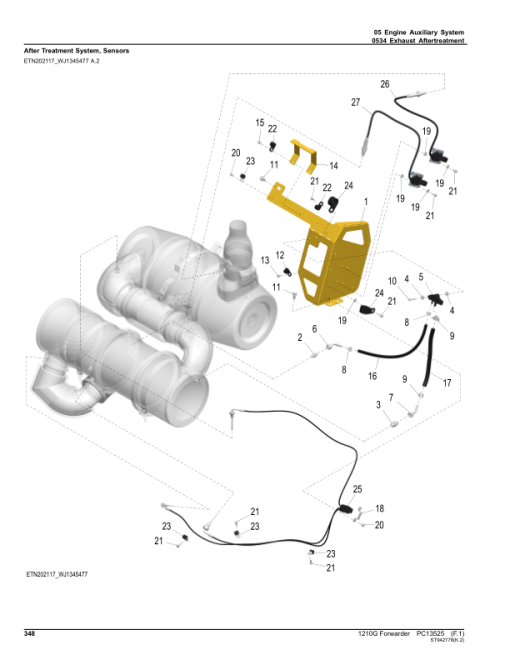 John Deere 1210G FT4 RL Forwarders (SN L002509-) Parts Catalog Manual - PC13525 - Image 2