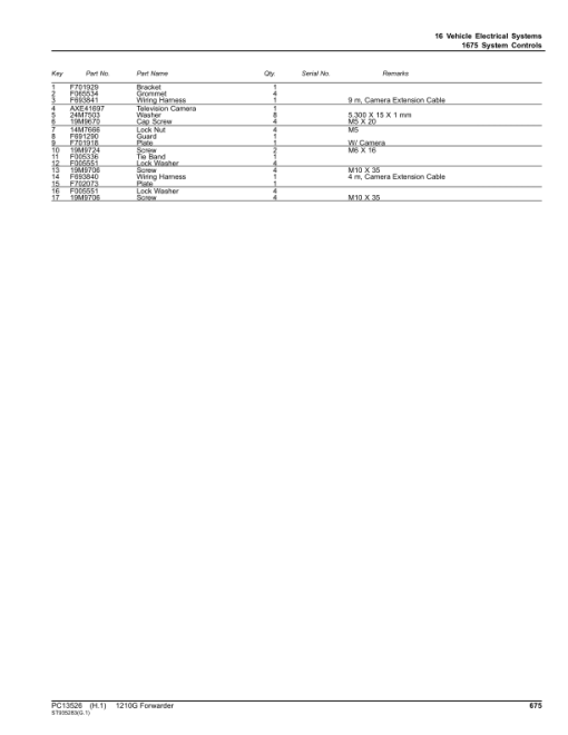 John Deere 1210G T2 RL Forwarders (SN C002509-) Parts Catalog Manual - PC13526 - Image 3