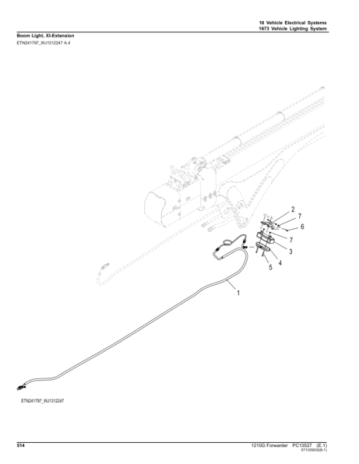 John Deere 1210G FT4 FFC Forwarders (SN L002509-) Parts Catalog Manual - PC13527 - Image 2